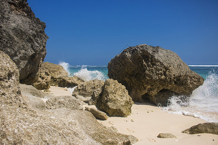 美丽的夏日海滩风景照片美丽的夏日海滩景色图片