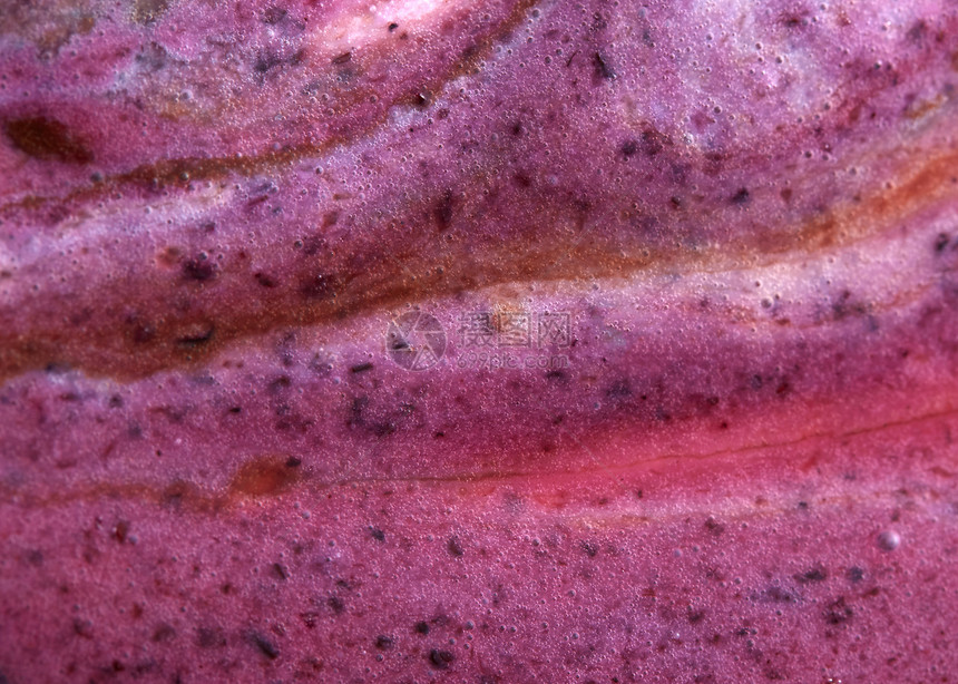 融化的水果冰淇淋粉红色棕色的抽象装饰背景特写,顶部视图创造的彩色背景与融化的山梨棕色粉红色的色调夏天的图片