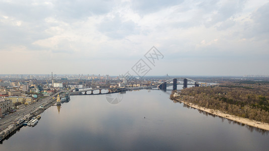 基辅斯基堤防景观高清图片