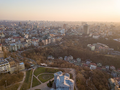 基辅市地区屋顶高清图片