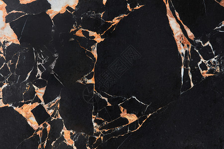 褐色花苞图案黑色大理石自然图案为背景,抽象自然大理石黑色,黄色白色黑色大理石自然图案为背景背景