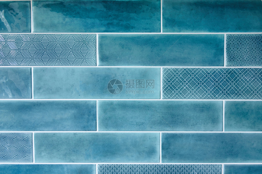 长方形蓝色瓷砖,背景蓝色背景瓷砖图片