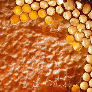 蜂窝中机蜂蜜的观照片网络生成的风景蜡蜂窝与机蜂蜜的观照片健康产品的风景背景图片