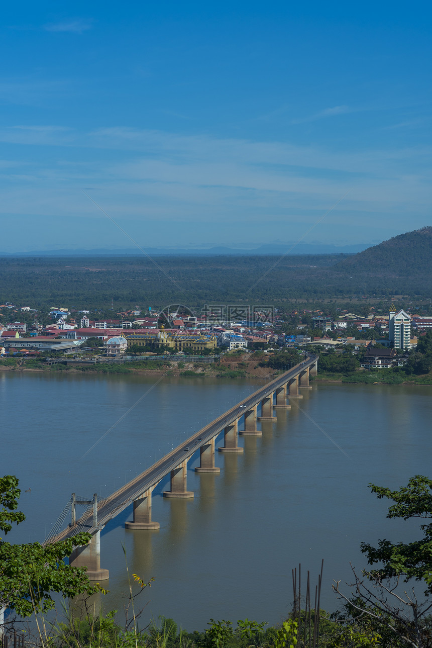 湄公河帕克斯市,老挝南部图片