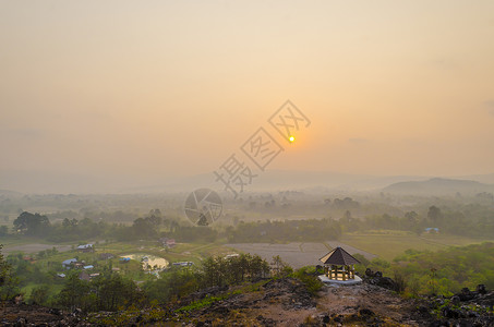 日落山上,泰国开义公园图片