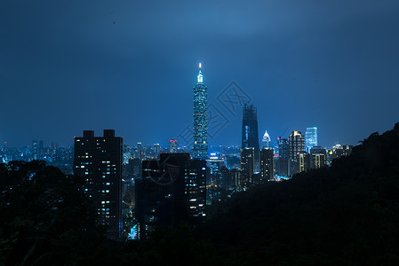 台湾天际线台北101背景