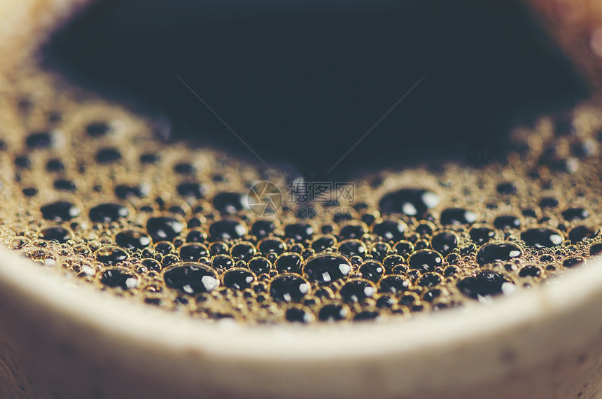 咖啡泡泡纹理背景图片