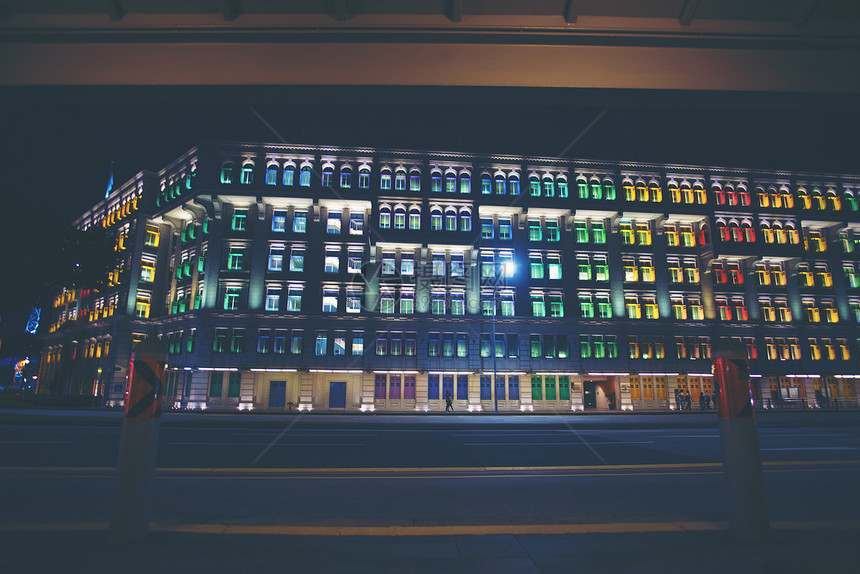 建筑夜光的抽象纹理背景图片
