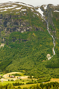 旅游度假旅游斯堪的纳维亚挪威的夏季山脉景观挪威的夏季山脉景观图片