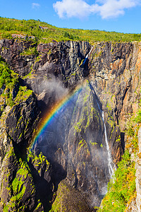 戈德沃斯瀑布旅行目的地高清图片