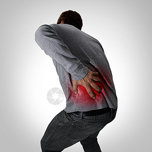 坐骨疼痛的背部症状下脊柱疼痛背痛疼痛的脊柱医学个人持疼痛区域个医学个复合图像背景