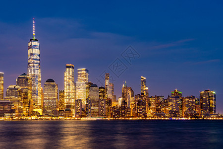 纽约市曼哈顿天际线城市景观图片