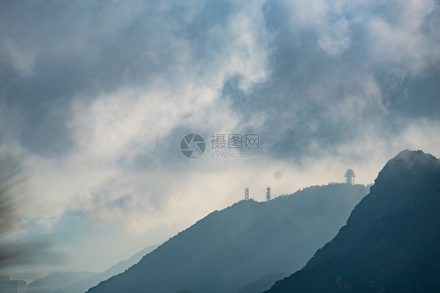 香港的通信天线图片