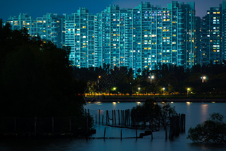 深圳人才公园夜景,深圳城市风光图片