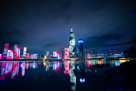 深圳城市景观夜间图片