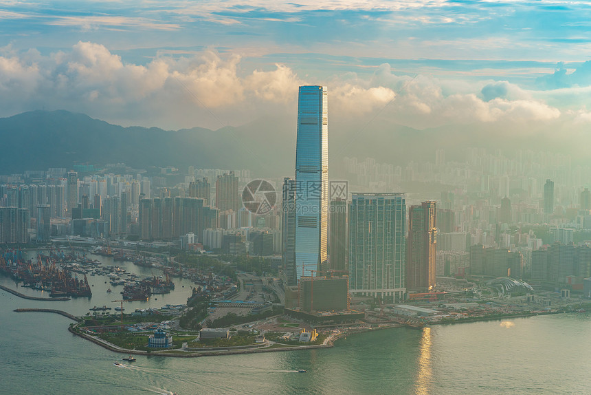 香港城市景观上午,城市建筑图片