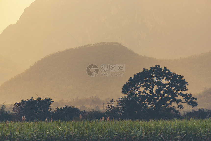 日落的自然景观景观图片