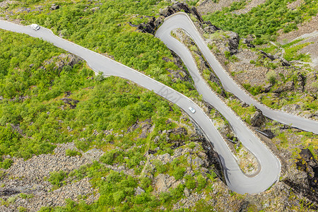 挪威欧洲,巨魔路径巨魔巨魔蜿蜒的风景山路挪威,巨魔路径巨魔山公路图片