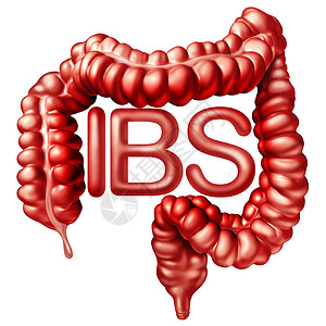 IBS医学为疼痛消化肠易激综合征肠痛肠道适,炎症问题便秘与三维插图元素图片