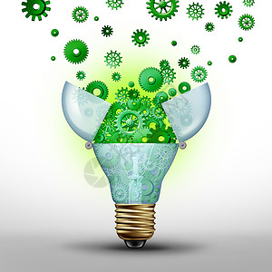 能源效率的节省能源的想法,替代燃料的绿色解决方案个三维说明图片