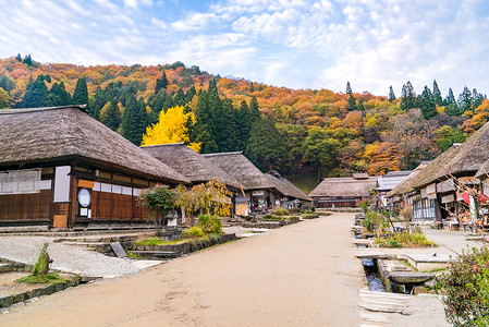 日本福岛古驿村高清图片