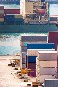 中兴易香港港口工作,负责航运货运以及全球业务进出口背景背景图片