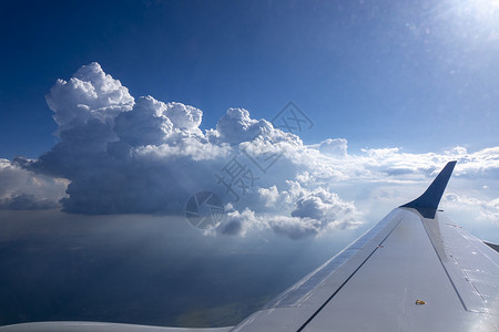 硕放机场飞机的窗户飞机机翼,蓝色多云的天空明亮的太阳的背景下观看放你的短信旅行旅游飞机的翅膀晴朗的蓝天的背景下背景