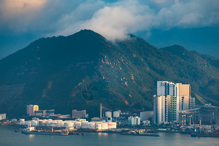 香港,香港201911月6日香港城市景观,山景观背景图片
