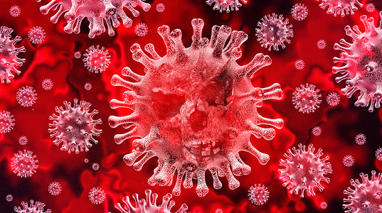 超级细菌冠状病危险公共卫生风险疾病流感爆发冠状病流感背景危险病株病例大流行的医学,危险细胞三维渲染背景
