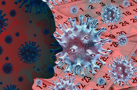 季节流感疾病传播病疾病爆发冠状病流感季节背景危险流感菌株病例大流行的医疗健康风险,疾病细胞3D插图背景图片