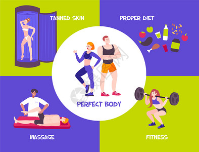 运动身体成与,人的特点,运动员饮食食物可编辑的文本标题矢量插图图片