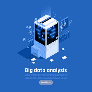 分析符号素材2.5D商务商务扁平数据库矢量插图插画