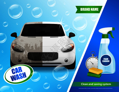洗车系统广告高清图片