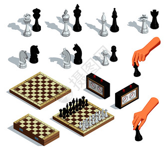 国际象棋等距集图片