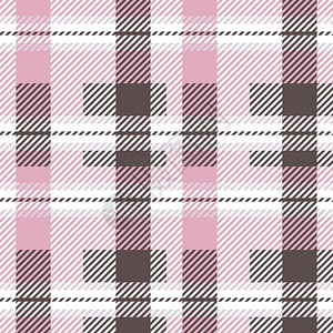 格子无缝矢量图案灰色粉红色图片