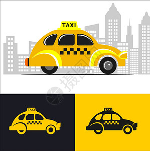 出租车汽车矢量标志,标志背景图片