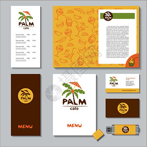 酒吧名片帕玛矢量标志,标志模板公司身份菜单,名片模式插画