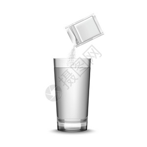 医学璃插图空白白药包装璃水写实矢量插图图片