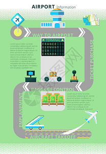 机场信息信息图板机场飞行信息板结合数字信息图表入口抽象矢量插图图片
