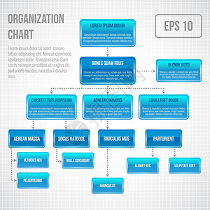 组织架构图ppt结构图信息图业务结构流程图矢量图插画