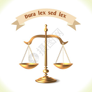 律师天平法律图标,天平的正义孤立白色背景矢量插图插画