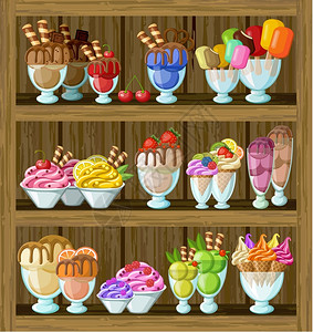 冰淇淋店的照片图片