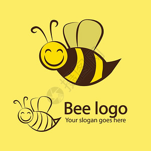 蜜蜂品牌标识模板蜜蜂品牌标识模板矢量背景图片