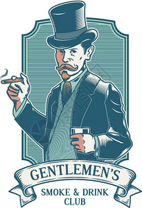 绅士时髦的复古烟斗烟烟草图片