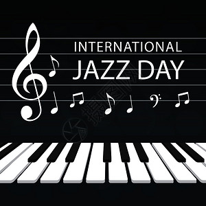 国际爵士乐日矢量国际爵士音乐日背景图片