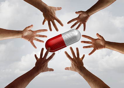 全球医疗药品短缺三维宣传插图图片