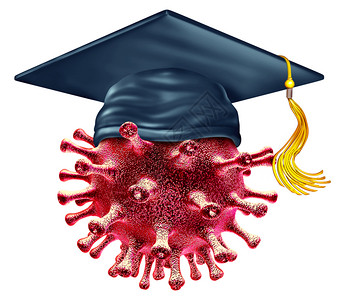 毕业宣传报公立学校新冠肺炎传染病3d宣传插图设计图片