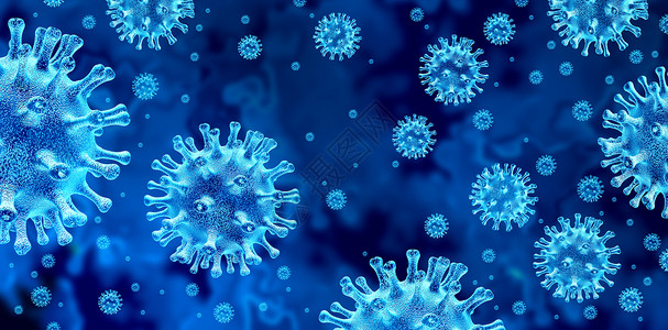 禽流感和新冠肺炎传染病3d宣传插图设计图片