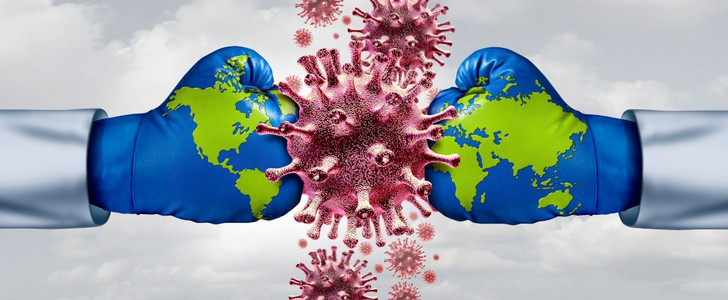 防治结核元素全球卫生战略以及疫苗或流感和冠状疾医疗防治作为国际社会医生用3个插图来对抗传染细胞背景