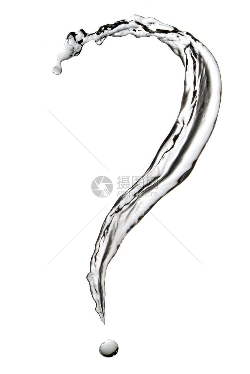 问题符号形状的水滴图片